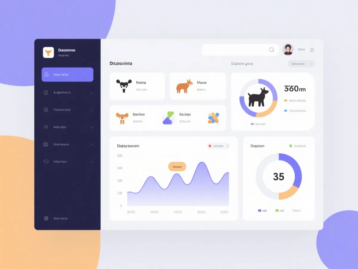 动物运动会数据看板示意图